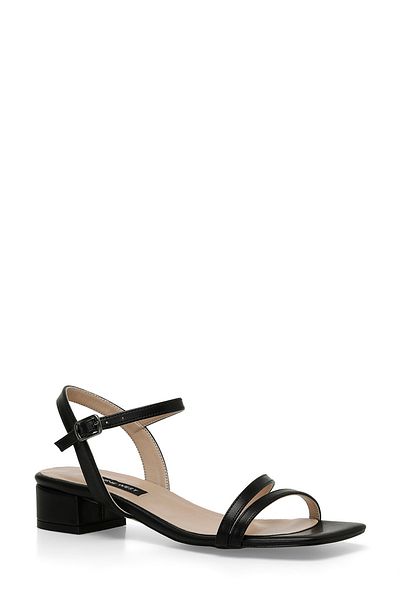 Nine West YENAY 4FX - Černé dámské sandály na podpatku