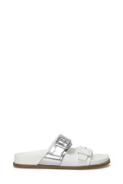 Nine West Flache Damen-Hausschuhe von Mistral 4fx in Off-White