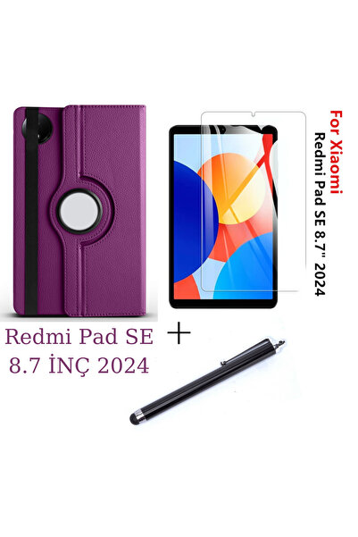 İncisoft Xiaomi Redmi Pad Se 8.7 Inç 2024 Uyumlu Standlı Dönebilen Tablet Kıl...