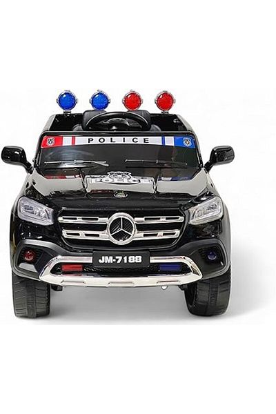 ALBADER Electric Police Ride On Car Mercedes Pickup With 4 Motors, Toy Car Baby, Electric Car