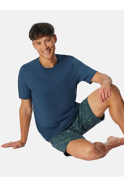 Schiesser Pyjamaoberteil Mix Relax Schlaf-oberteil Nachthemd Sleepshirt