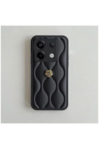 Zebana حافظة جلدية متوافقة مع هاتف Xiaomi Redmi Note 13 Pro 5G Zebana Camellia باللون الأسود