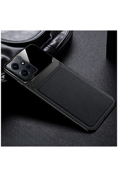 Zebana حافظة جلدية متوافقة مع هاتف Xiaomi Redmi Note 12 باللون الأسود