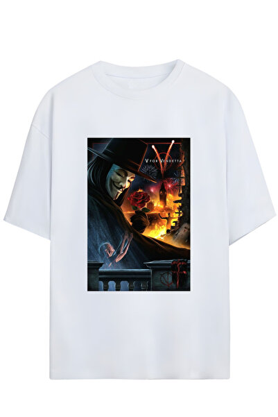 MAGORS V ZA VENDETTA UNISEKS Oversize kroj MAJICA