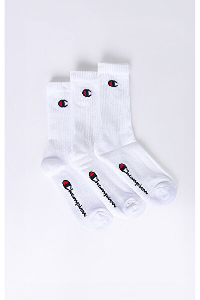 Champion جوارب بيسيكس 3 قطع جوارب بيضاء للجنسين-U24558-WW001