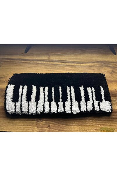 Drb Co Piyano Motifli Klavye Halısı - Laptop Halısı - Dirsek Desteği Mini Hal...