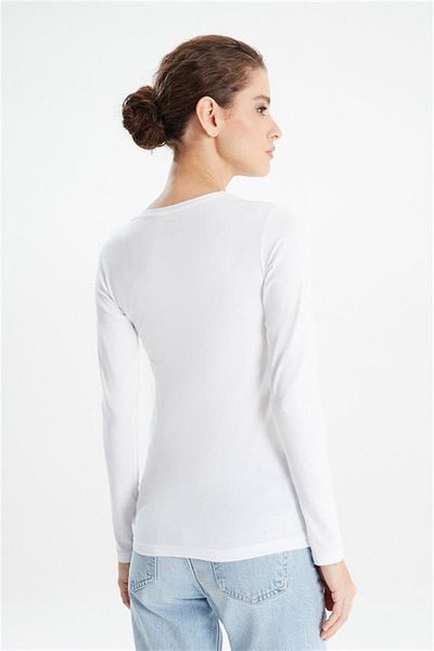 ERDEM İÇ GİYİM Tricou alb cu mânecă lungă Erdem Body 2333