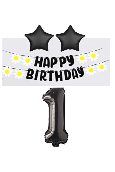 RÖNESANS PARTİ لافتة إيفا ذات النجمة السوداء من عصر النهضة - مجموعة بالونات د...