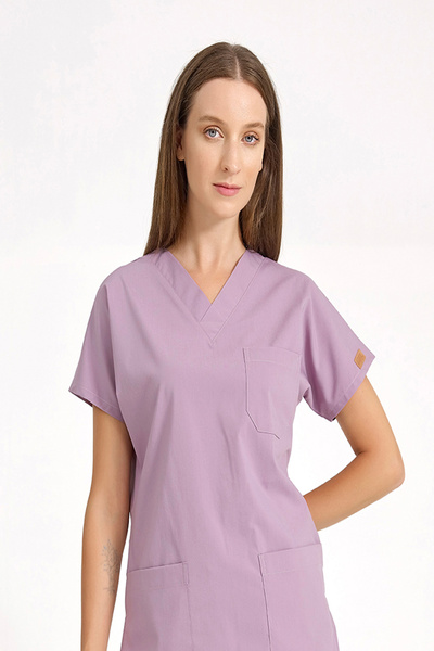 Brl Üniforma TEK ÜST Lycra Uniformă chirurgicală unisex Lila |   SCRUBLE FLEX