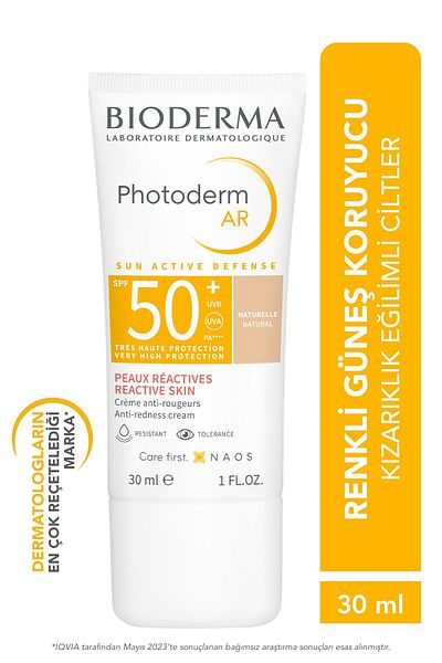 Bioderma Photoderm AR SPF50+ – Getönte Gesichts-Sonnencreme mit hohem Schutz, 30 ml