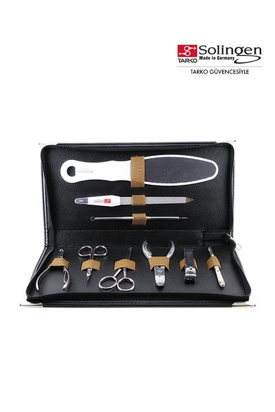 Solingen Professional Manicure Pedicure Set Fr 194 - Stainless Steel, Stylish Bag, Ideal for Home and Travel