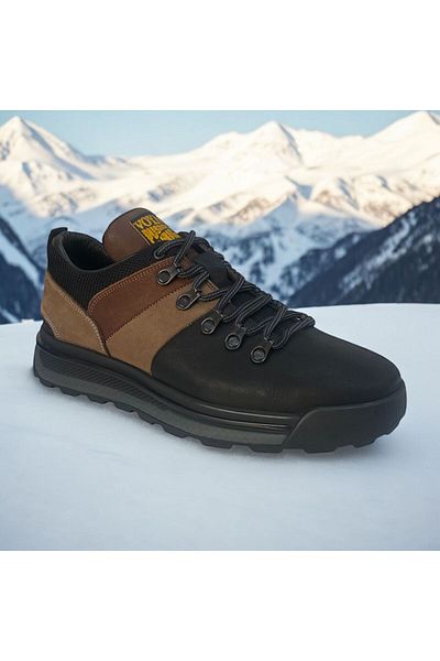 Voyager Men's Genuine Leather - Non-Slip Sole Black Mink Casual Shoes