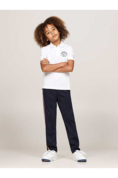 Tommy Hilfiger White Polo Neck Short Sleeve Solid Polo T-Shirt