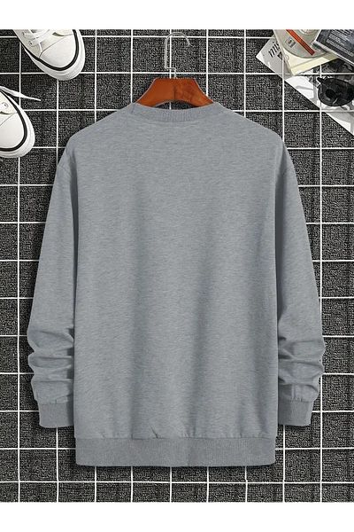 DAXİS Sportwear Company Hanorac pentru bărbați, cu imprimeu, cu gât crew, mărime mare