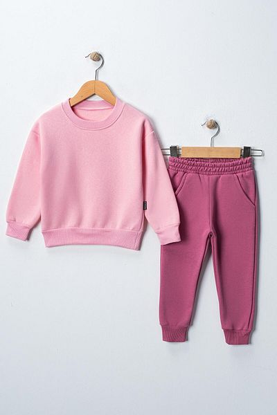 c.c.l. coccolin kids baby clup Children's Colorful Basic Bottom Top Tracksuit Set