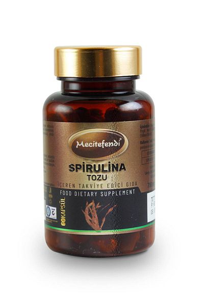 Mecitefendi Supplement Food with Mecitefendi Spirulina Powder (60 Capsules*700Mg)