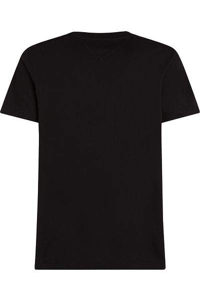 Tommy Hilfiger Black Round Neck Short Sleeve Printed T-shirts