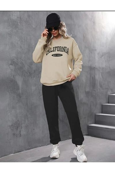 DAXİS Sportwear Company Set de trening cu imprimeu FEMEI - Set de hanorac cu decolteu rotund