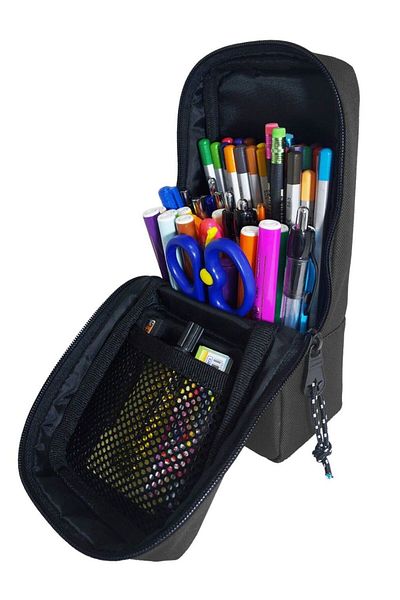 Jacbag Γκρι ανδρική επιτραπέζια μεγάλη θήκη για στυλό/τσάντα μολυβιών