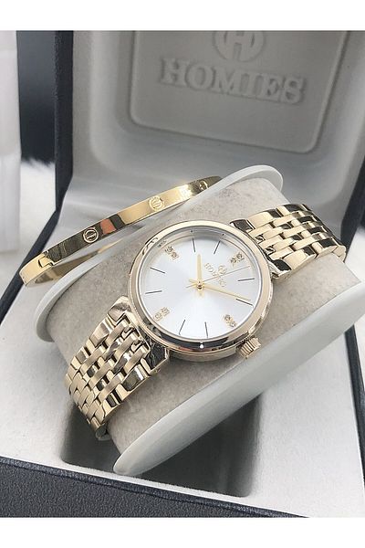 Homies Women's Watch New Season with Steel Bracelet Gift Hmse- 202062209