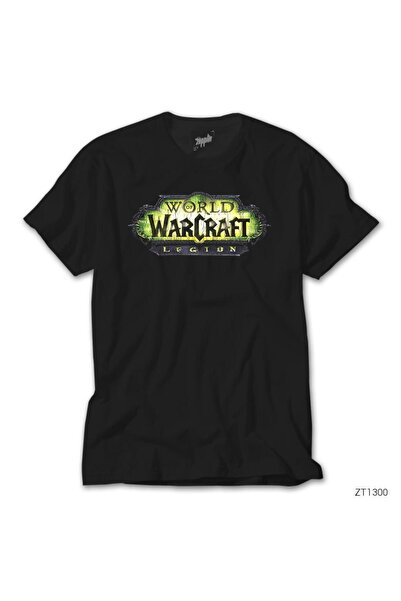 CrowsGate Tricou negru cu logo World of Warcraft Legion
