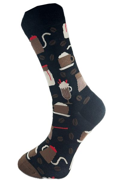 SİHİRLİ AYAKLAR 3 Pairs Men's Food Pattern Socks Colorful Socks Gift Cotton Washed Socks