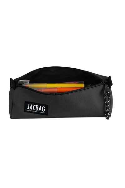 Jacbag Μολυβοθήκη για Σχολείο και Γραφείο Τρίγωνο Μονόχωρο Γκρι Αγόρι
