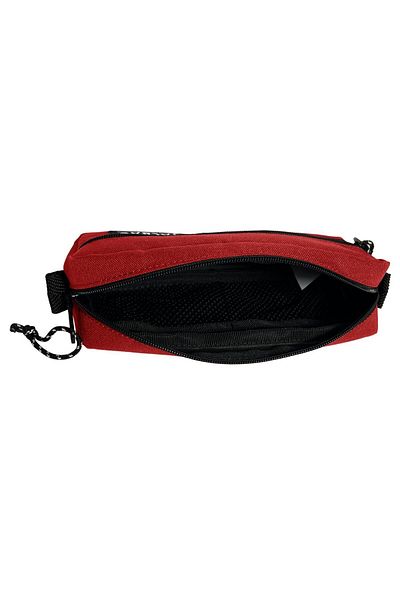 Jacbag Κόκκινη μολυβοθήκη για κορίτσια με διπλό φερμουάρ