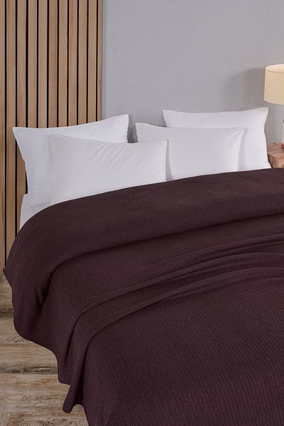 Evim Cotton Maya Pique Bedspread Single Wine 160X230 cm