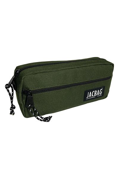 Jacbag Μολυβοθήκη με διπλό φερμουάρ Khaki Green Boy