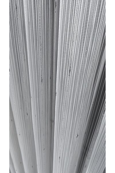 Yuka Leaded Chain Tulle - Striped Silver Drop Detailed Anti-Wrinkle Don'T Want Iron Skirt