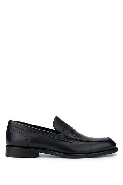Tamer Tanca Men's Genuine Leather Black Loafer Shoes