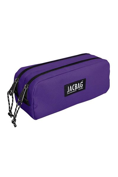 Jacbag Geantă mov pentru creion pentru școală cu doi ochi - Fată