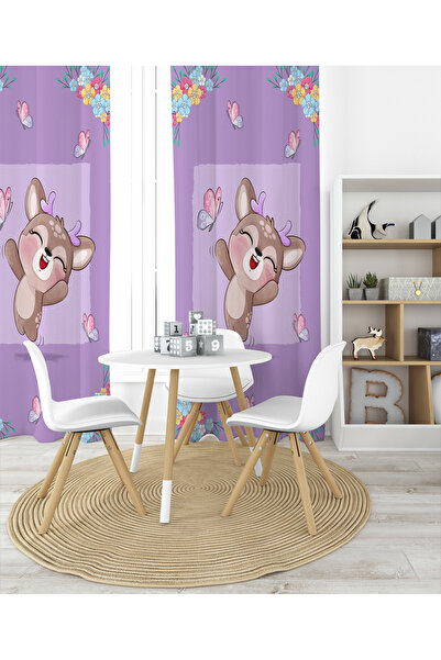 EVSEHOMES ЩАСЛИВИЙ МАЛЕНЬКИЙ ОЛЕНЬ ОДНОКРИЛЬНИЙ ФОНОВИЙ ЗАВІС