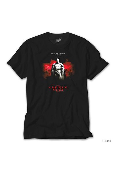 Z zepplin Черна тениска Batman Arkham City