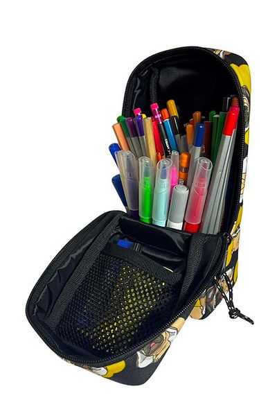 Jacbag Pilot Dog Μαύρο/Κίτρινο Unisex Επιτραπέζιο Μεγάλο Στυλόθήκη/Τσάντα στυλό