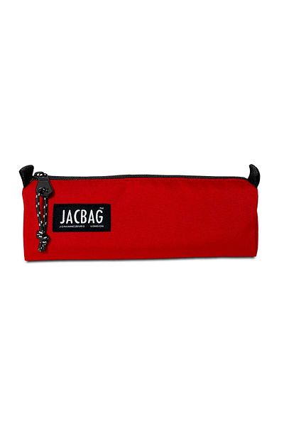 Jacbag Κόκκινη μολυβοθήκη για κορίτσια με μονόχωρο τρίγωνο σχολείο και γραφείο