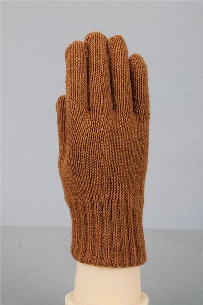 cappello 6-10 Years Old Brown Knitwear Gloves - Winter Solid Color 25Marluxeldvn