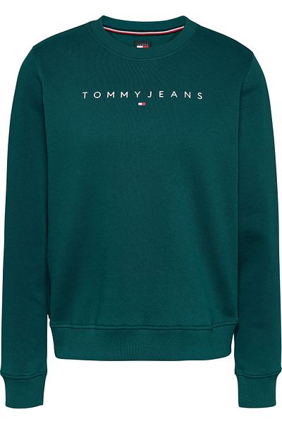 Tommy Hilfiger Green Round Neck Full Sleeve Printed Sweatshirts