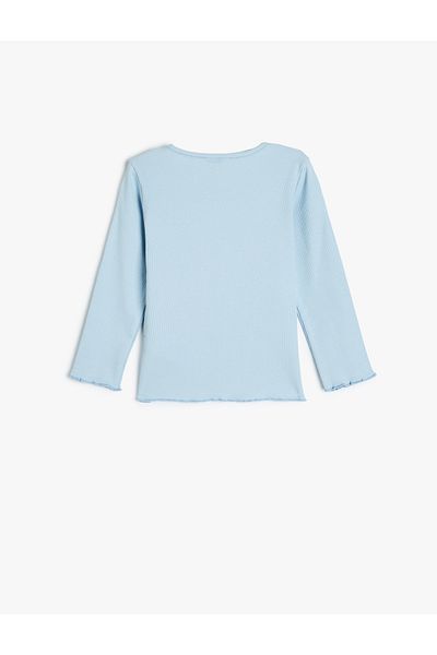 Koton Tricou cu mânecă lungă din bumbac cu imprimeu floral