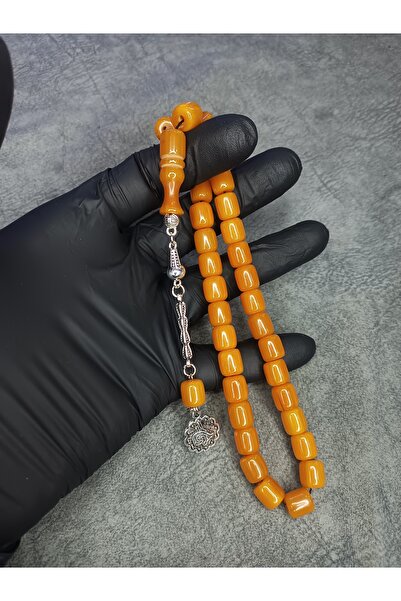 Mos Tespih Mărgele de rugăciune de top Marigold Crimp Amber