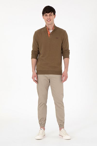 U.S. Polo Assn. Men's Light Khaki Canvas Trousers 50291174-Vr183