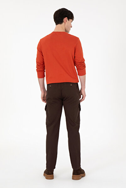 U.S. Polo Assn. Men's Brown Canvas Trousers 50291173 -Vr029