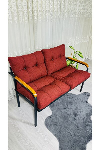 Madame Home Kasımpatı Balkon, Bahçe, Cafe  Metal Kanepe Koltuk Takımı   2'li