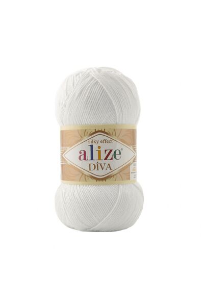 Alize Diva Merserize İnce İp Yazlık İp 1 Adet