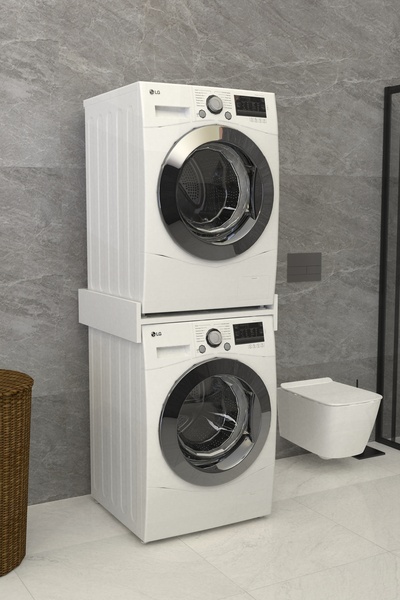 Remaks Solvo Banyo Dolabı Çamaşır Ve Kurutma Makinesi Dolabı Beyaz