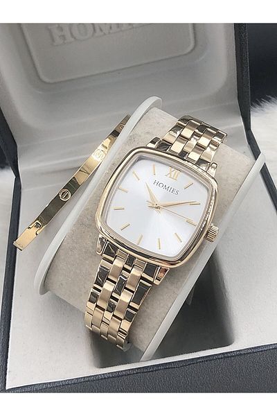 Homies Women's Watch New Season with Steel Bracelet Gift Hmse- 202062211