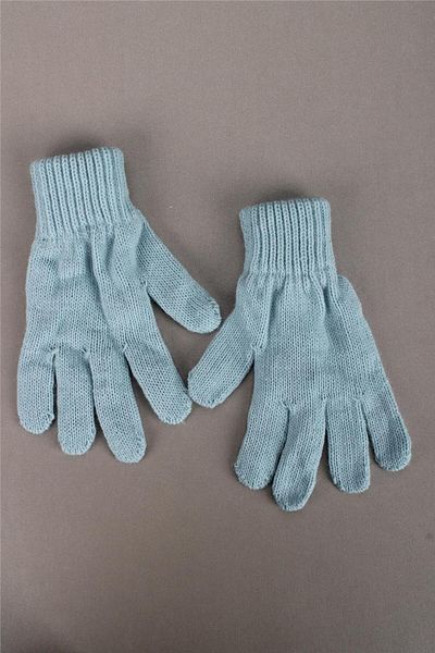 cappello Children's Gloves for Ages 6-10 - Ice Blue Knitwear Winter Gloves 25Marluxeldvn