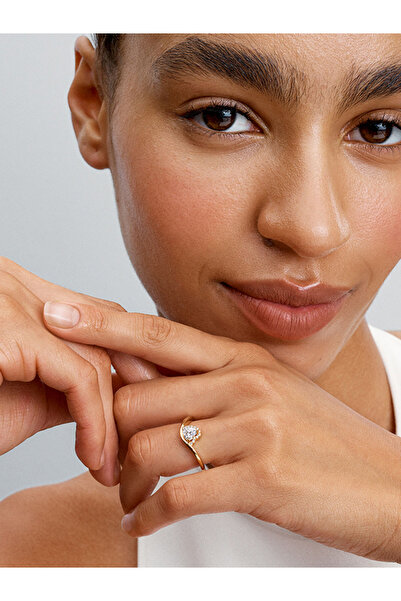 Pandora Dalgalı Kalp Yüzük