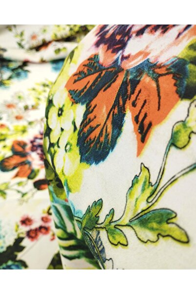 Kumaş Parça Габардин з квітковим візерунком: 140